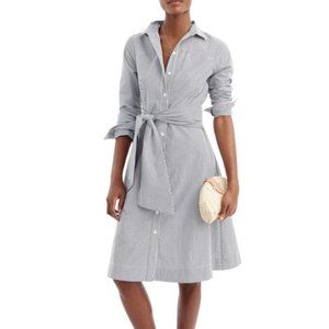 J. Crew Maribou Mix shirtdress long sleeve striped